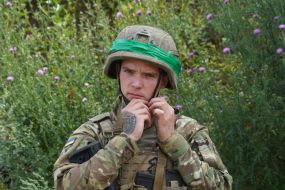 Infantryman of the 13th operational brigade battalion of the Charter National Guard