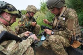 Infantrymans of the 13th operational brigade battalion of the Charter National Guard