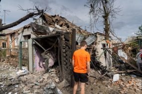 A private house in Kharkiv was completely destroyed after being hit by a Russian small-sized cruise missile, the Banderol