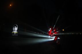 Participants of the open installation in memory of the fourth anniversary of the terrorist attack in Olenivka on Mykhailivska Square in Kyiv