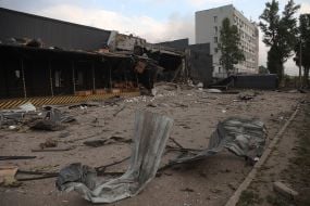 The sorting center of the Nova Poshta company in the Obolonsky district of Kyiv was completely destroyed due to an attack by the Russian Federation