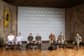 Press conference participants