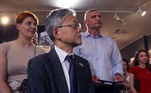 Masashi Nakagome and Vitaliy Klitschko
