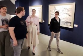 Exhibition visitors