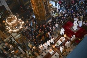 Farewell ceremony for Alexey Yukov