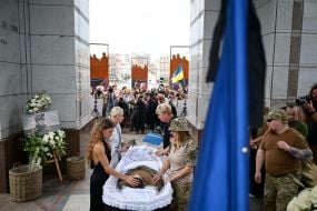 Farewell ceremony for Alexey Yukov