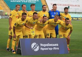 Players of FC Bukovyna (Chernivtsi)