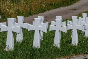 Мемориал Героям Карпатской Украины на Верецком перевале в Карпатах