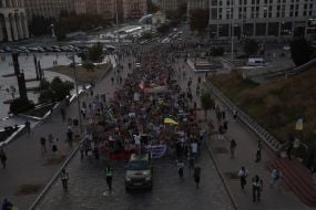 Protest march for defense reforms