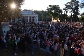 Protest march for defense reforms