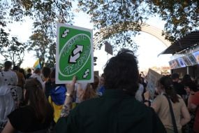 Protest march for defense reforms