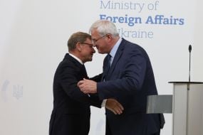 Пресконференція Андрія Сибіги та Йоганна Вадефуля