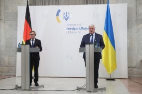 Пресконференція міністра закордонних справ України Андрія Сибіги та федерального міністра закордонних справ ФРН Йоганна Вадефуля в Києві