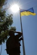 У Краматорську встановили найбільший прапор України на Донеччині
