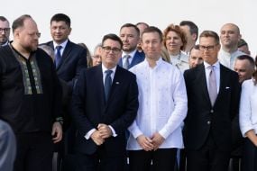 Ruslan Stefanchuk, Andy Burnham, Serhiy Koretsky, Alexander Stubb