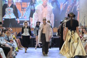 Show of clothing collection by Marta Striletska as part of the Ethno Fashion Show