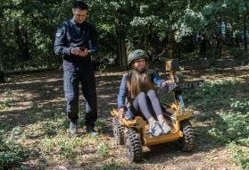 Civilians are being trained for national resistance at a training camp near Kharkiv