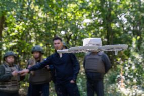 Civilians are being trained for national resistance at a training camp near Kharkiv
