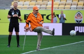 Vitaliy Atamanchuk took the first symbolic kick at the ball