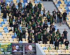 Fans in the stands
