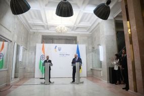 Andriy Sybiga and Subrahmanyam Jaishankar