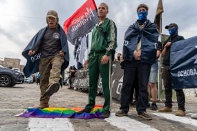 Митинг противников ХарьковПрайда