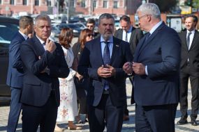 Valentin Hajdinjak, Andrii Sybiha and Tone Kajzer