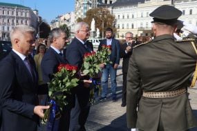 Valentin Hajdinjak, Andrii Sybiha and Tone Kajzer