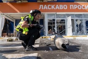 Consequences of the Russian attack on a shopping center in Kharkiv