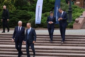 Дональд Туск, Александр Вучич, Никушор Дан