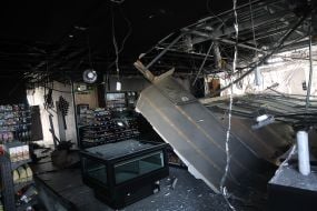 A Russian drone struck a UPG gas station on Kharkivske Highway in Kyiv