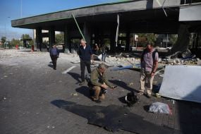 A Russian drone struck a UPG gas station on Kharkivske Highway in Kyiv