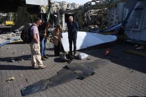 A Russian drone struck a UPG gas station on Kharkivske Highway in Kyiv