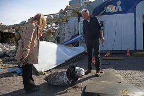 A Russian drone struck a UPG gas station on Kharkivske Highway in Kyiv