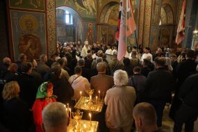 Церемония прощания с Николаем Карпюком
