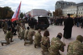The funeral of Mykola Karpyuk
