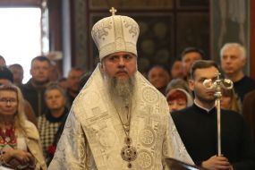 The funeral of Mykola Karpyuk