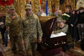 The funeral of Mykola Karpyuk