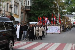 The funeral of Mykola Karpyuk
