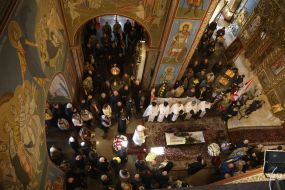 The funeral of Mykola Karpyuk