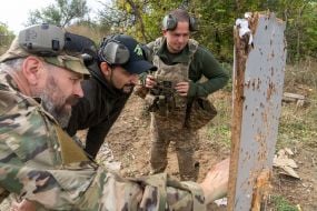 A fighter from the 13th "Khartia" Brigade of the National Guard of Ukraine.