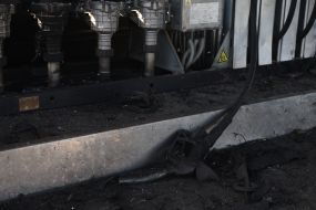 Российский беспилотник попал в АЗС ОККО в Оболонском районе