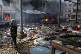 Наслідки чергової масованої атаки російських безпілотників на Київ