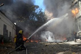 Росіяни безпілотником влучили в будівлю медзакладу "Добробут" у центрі Києва