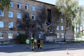 Россияне попали дроном в школу в Киеве