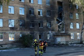 Россияне попали дроном в школу в Киеве