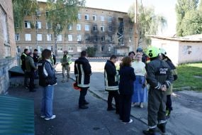 Россияне попали дроном в школу в Киеве