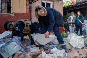 Russia struck Kharkiv with guided aerial bombs.