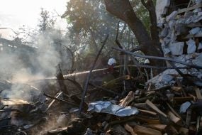 Russia struck Kharkiv with guided aerial bombs.