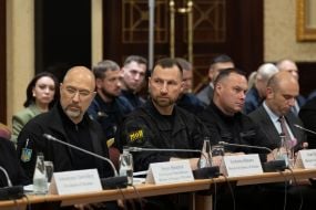 Denys Shmyhal, Yevheniy Khmara, Ivan Vyhovsky